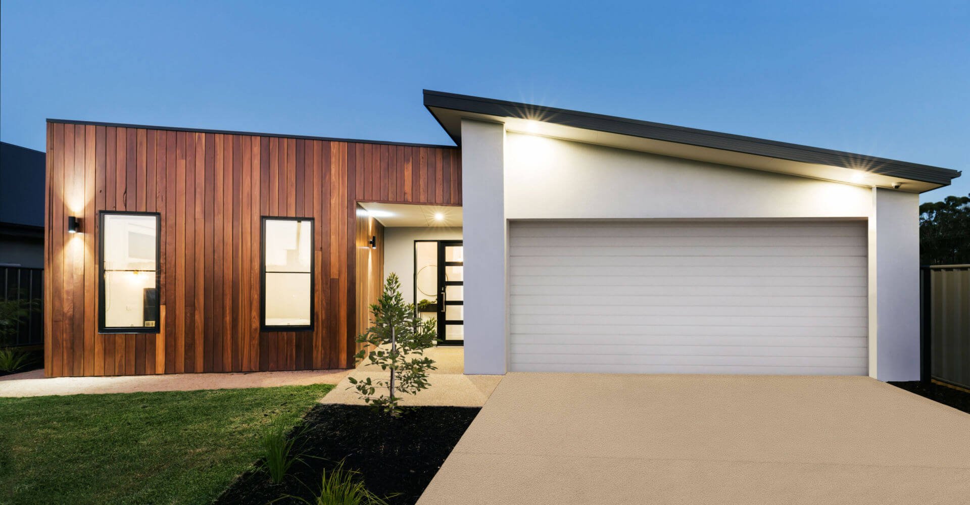 Coloured Concrete earth-toned driveway